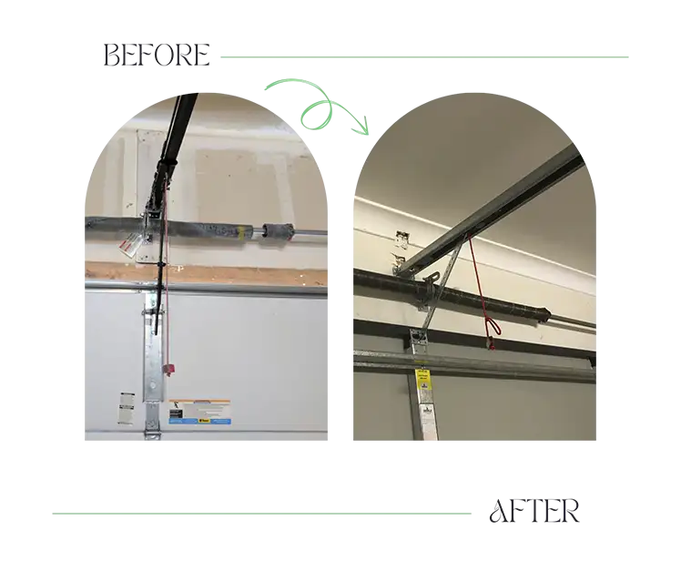 Garage Door Before And After Same Day Service